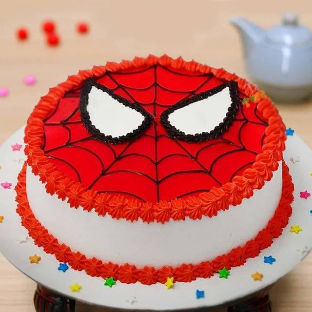 Spiderman cake 2 pound