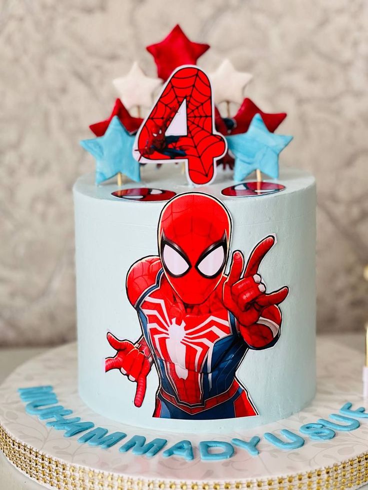 Spiderman cake 3 pounds